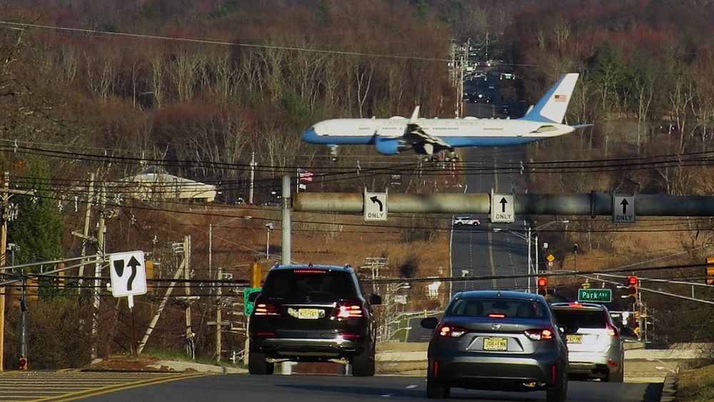 Trump and Musk pass through Morristown Airport, on president's first return to Bedminster since his inauguration